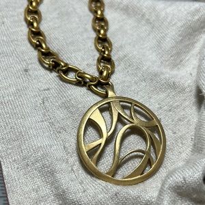 Premier Jewelry Goldtone necklace and pendant